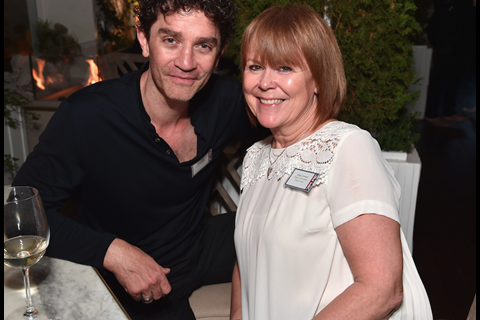 Actor James Frain and Wales Screen’s Allison Dowzell
